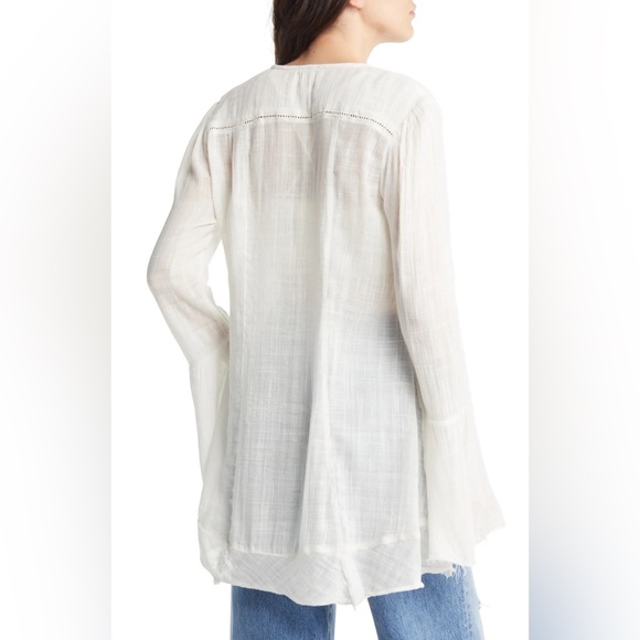 🎉LAST PIECE🎉FREE PEOPLE Greta Gauze Top - Picture 12 of 15